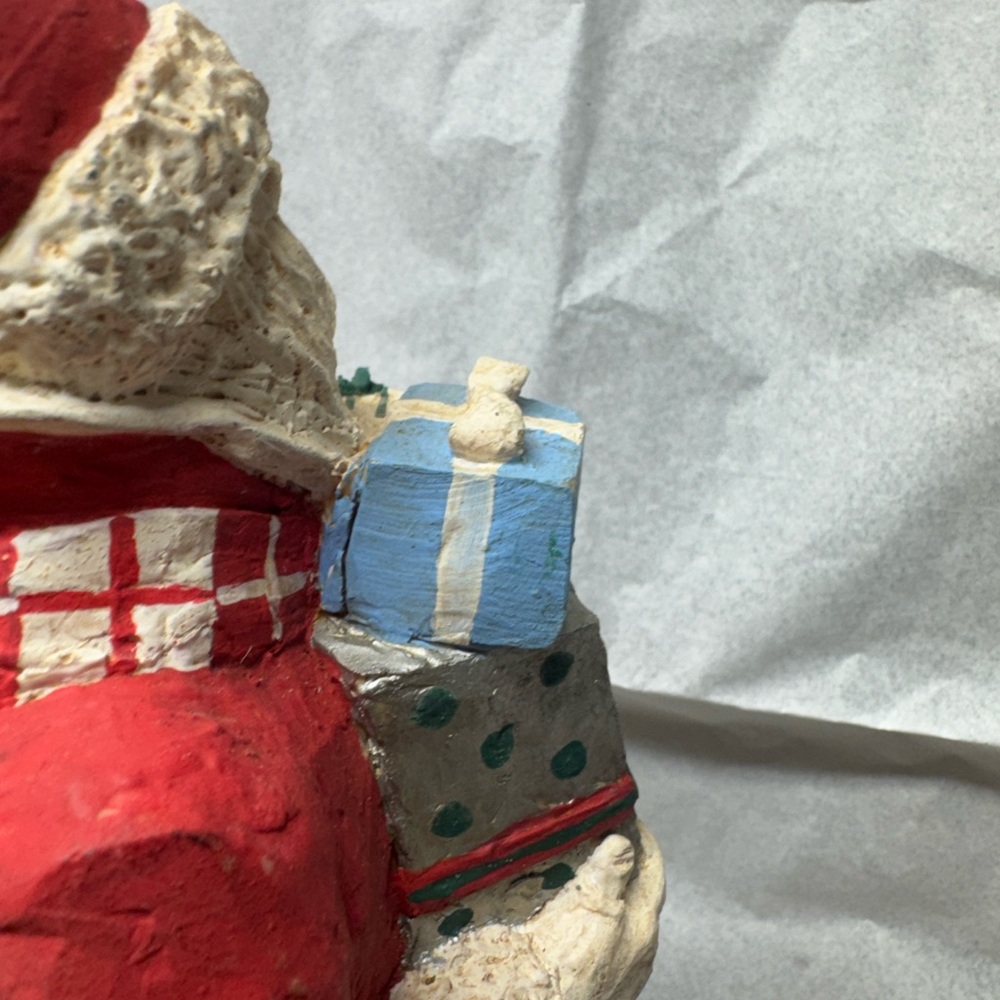 VINTAGE Santa Claus Figurine with Gifts Numbered & Signed Collectable - Picture 13 of 16